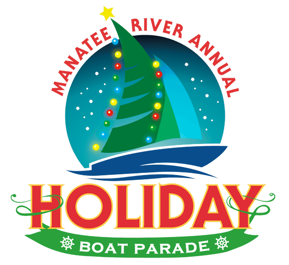 manatee river holiday boat parade logo