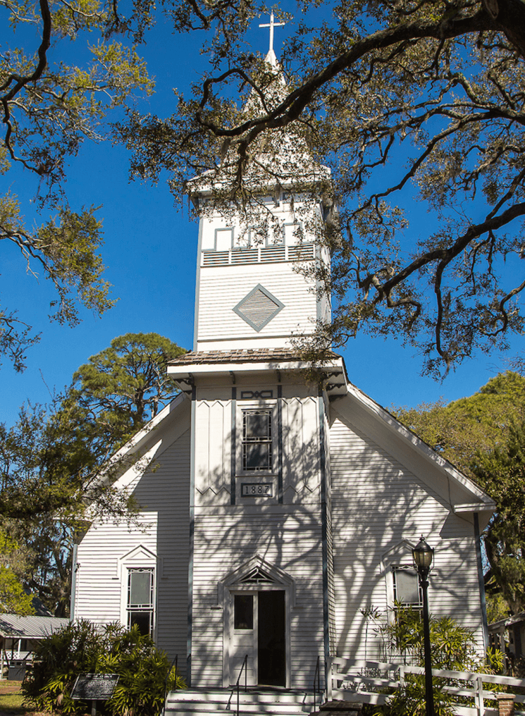 1887 church at manatee village historical park